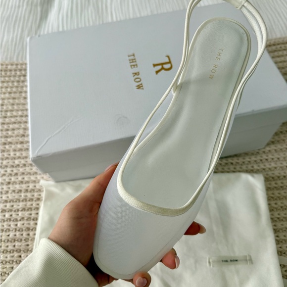 The Row Shoes - The Row Cream Women's Flats